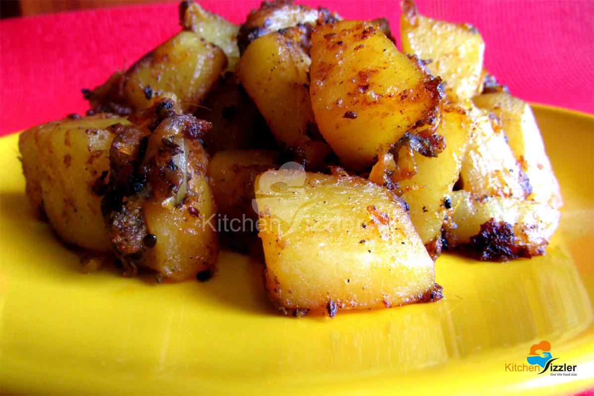 Kalonji Aloo Fry / Nigella Potato Fry