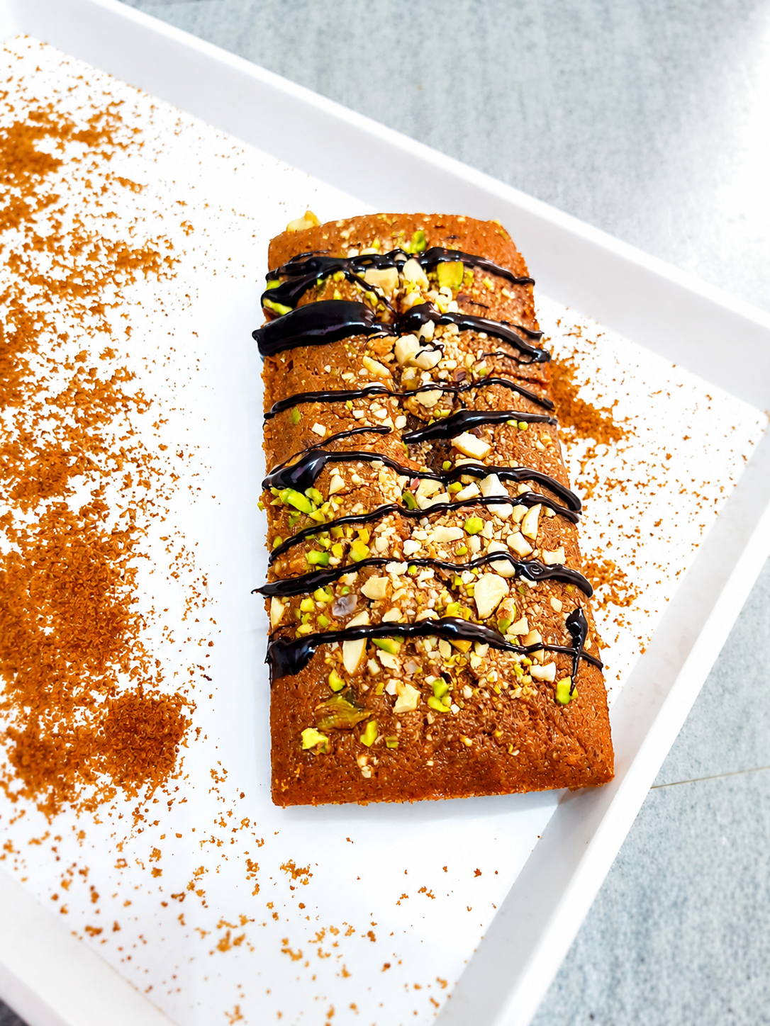 Gluten Free Banana Jaggery Cake